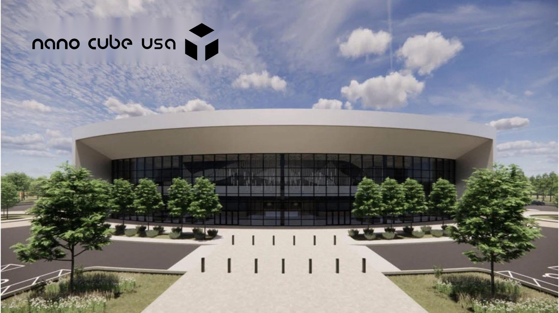 Completed structural steel building delivered by Nano Cube USA